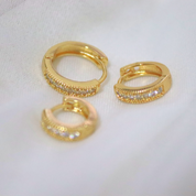 TRIO DE ARGOLA COM ZIRCONIA -TR0002
